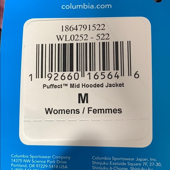 SOLD - Puffect Mid Hooded Columbia Jacket NWT - Picture 8 of 8